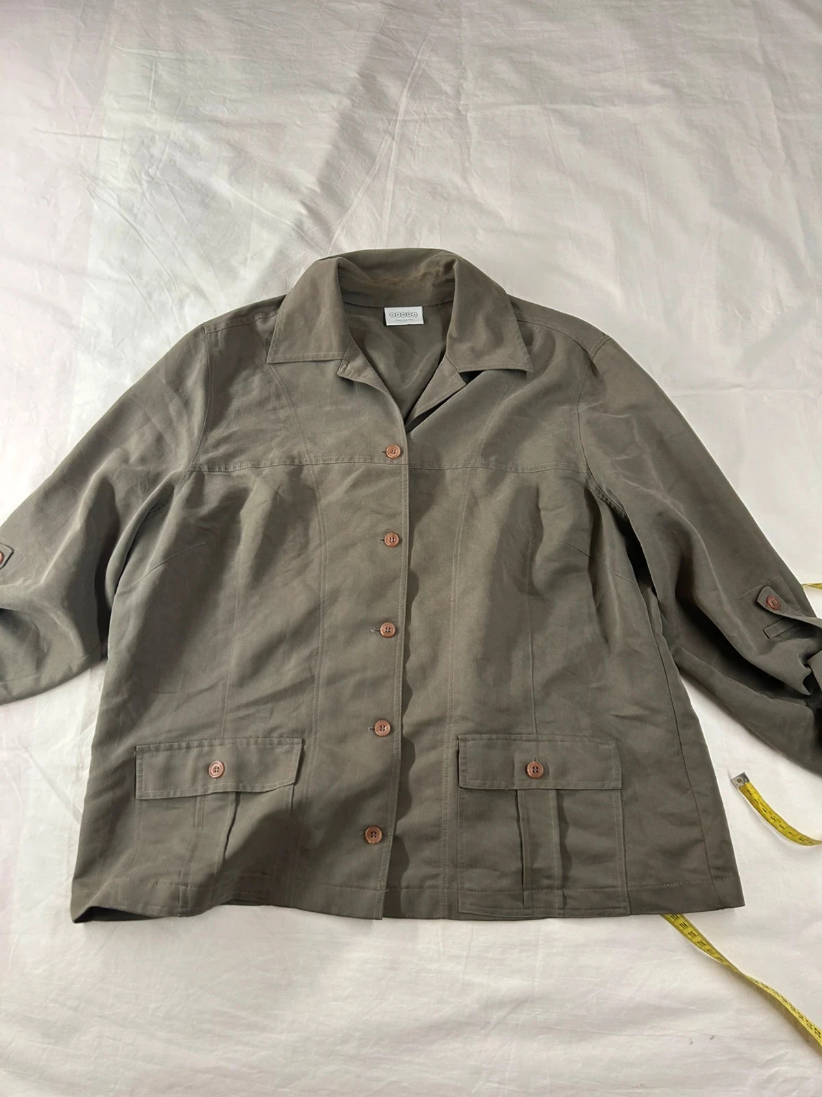 Chemise grise kaki canda vintage